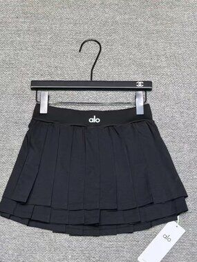 Alo Yoga Double-Layer Pleated Sports Skirt